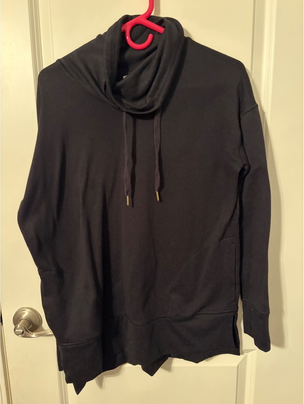 Old Navy Active Black Cowl Neck Sweatshirt Pullover, Size M